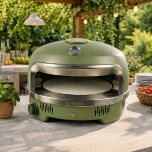 Q-MAMI CRUSTIQ PIZZAOVEN SET | GROEN